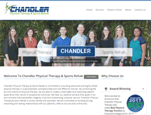 Tablet Screenshot of chandler-pt.com